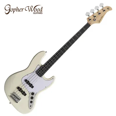 Gopher Wood 고퍼우드 베이스기타 J-Classic II Floral White