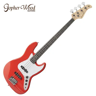 Gopher Wood 고퍼우드 베이스기타 J-Classic II Scarlet