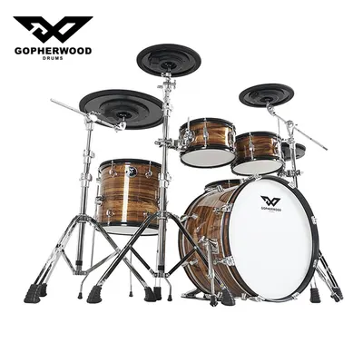 Gopher wood 고퍼우드 전자드럼 X9 Brown Wood Grain