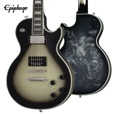 Epiphone 일렉기타 Adam Jones Les Paul Custom [SENSATIONS] Antique Silverburst (EILPCAJV5ASBNH3)
