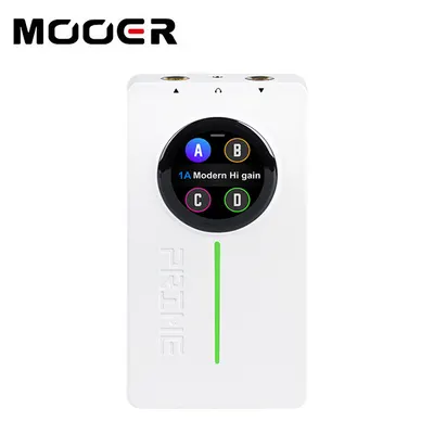 MOOER AUDIO 초소형 블루투스 멀티이펙터 Prime P2 White