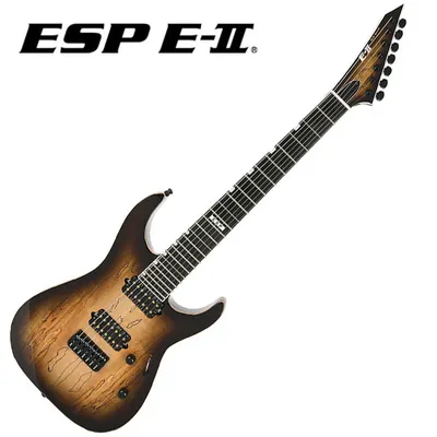 ESP 일렉기타 E-II M2 7NT HS SM / Dark Brown Natural Burst