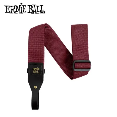 Ernie Ball 어니볼 스트랩 Polypro Acoustic Guitar Strap Burgundy (P05367)