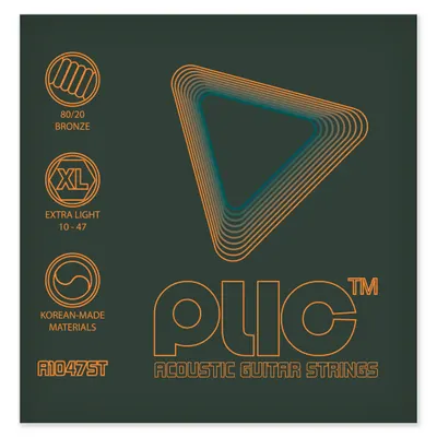 PLIC - Standard Series : A 1047ST (010-047) / 80/20 Bronze Extra light 어쿠스틱기타 스트링
