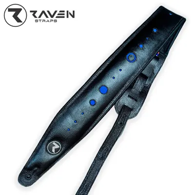 Raven 칠레 소가죽 스트랩 COSMOS Series 4inch Black / Blue