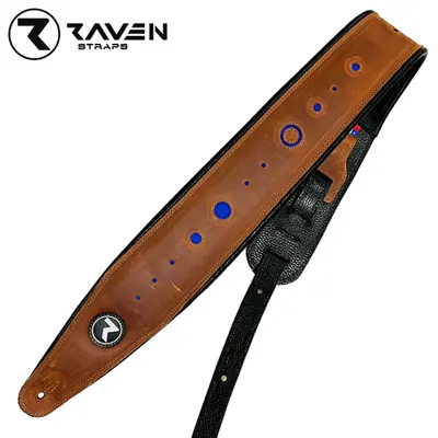 Raven 칠레 소가죽 스트랩 COSMOS Series 4inch Brown / Blue
