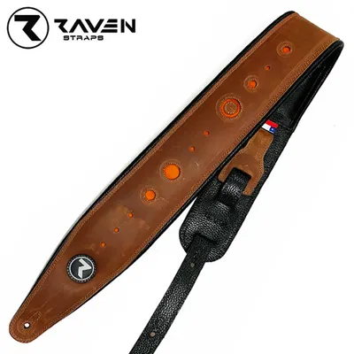 Raven 칠레 소가죽 스트랩 COSMOS Series 4inch Brown / Orange