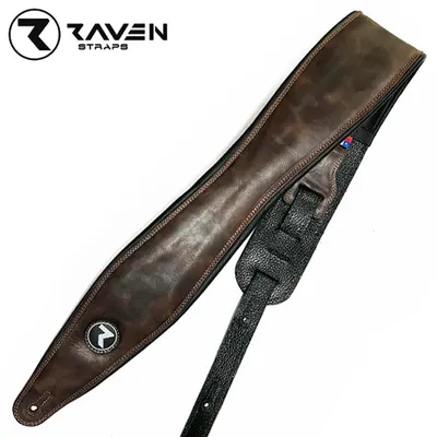 Raven 칠레 소가죽 스트랩 TRINITY Series 3inch Dark Brown