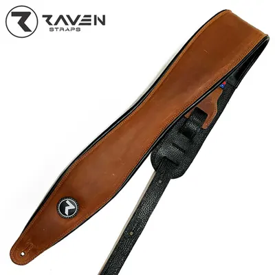 Raven 칠레 소가죽 스트랩 TRINITY Series 3inch Brown