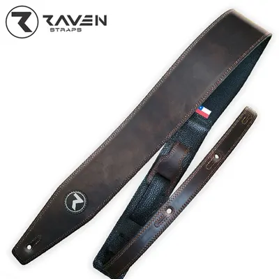 Raven 칠레 소가죽 스트랩 VINTAGE Series 3inch Dark Brown
