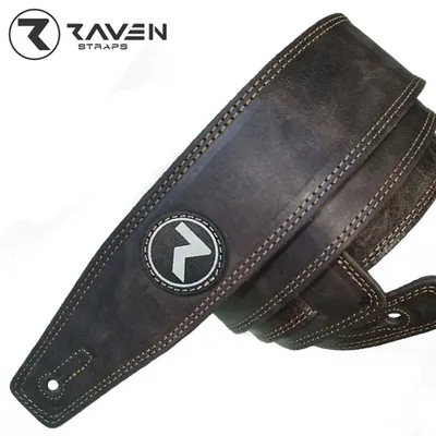 Raven 칠레 소가죽 스트랩 VINTAGE Series 2inch Dark Brown