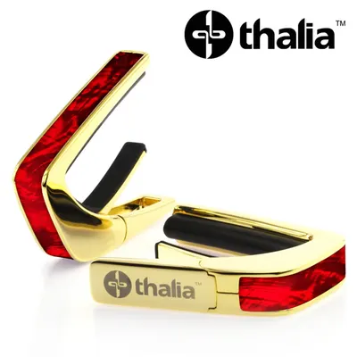 Thalia 카포 Capo with Red Angel Wing Inlay / 24k Gold (CG200-RW)