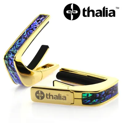 Thalia 카포 Capo with Blue Abalone Inlay / 24k Gold (CG200-BA)