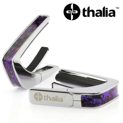 Thalia 카포 Capo with Purple Paua Inlay / Chrome (CC200-PP)
