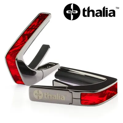 Thalia 카포 Capo with Red Angel Wing Inlay / Black Chrome (CB200-RW)