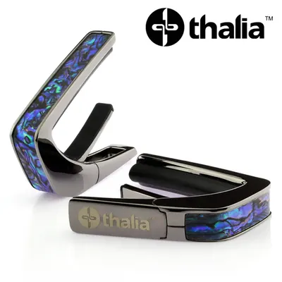 Thalia 카포 Capo with Blue Abalone Inlay / Black Chrome (CB200-BA)