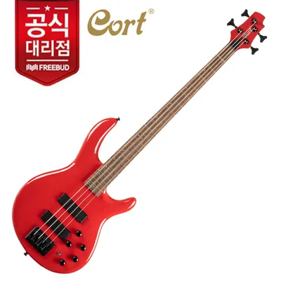 Cort 콜트 일렉베이스 C4 Deluxe Candy Red