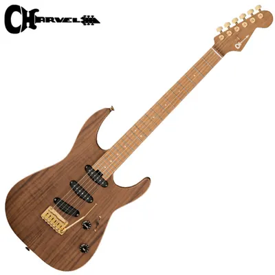 Charvel 일렉기타 PRO-MOD DK22 SSS 2PT CM Mahogany with Walnut Top Caramelized Maple Fingerboard