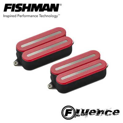 Fishman 피쉬맨 Fluence Open Core Modern Humbucker Black Nickel Blades Set (Red) / PRF-MO6-SDB