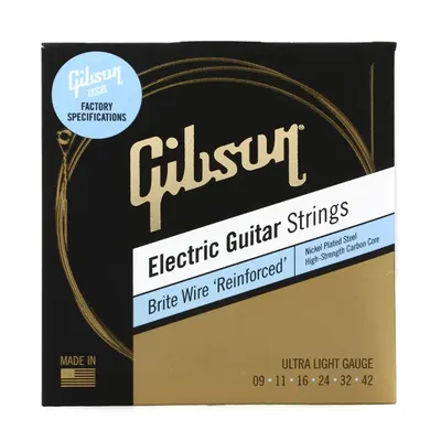 Gibson 일렉기타 스트링 Bright Wire Ultra Light [SEG-BWR9] (009-042)