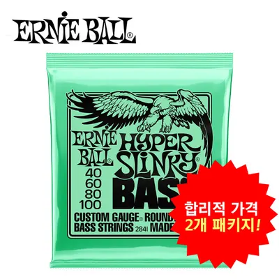 Ernie Ball 베이스기타 스트링 Hyper Slinky Electric Bass Strings 40-100 [P02841]