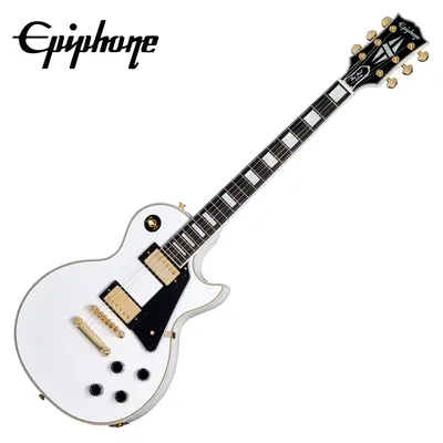 Epiphone 에피폰 일렉기타 Les Paul Custom Alpine White Inspired by Gibson (ECLPCAWGH1)