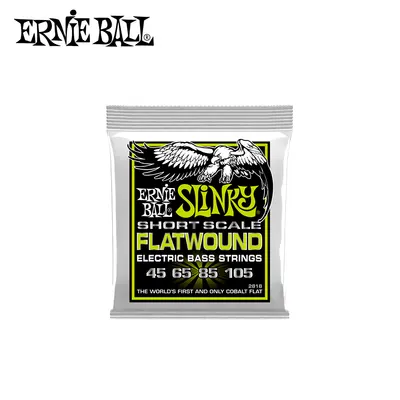 Ernie Ball 베이스기타 스트링 Slinky Cobalt Flatwound Short Scale Electric Bass Strings 45-105 [P02818]