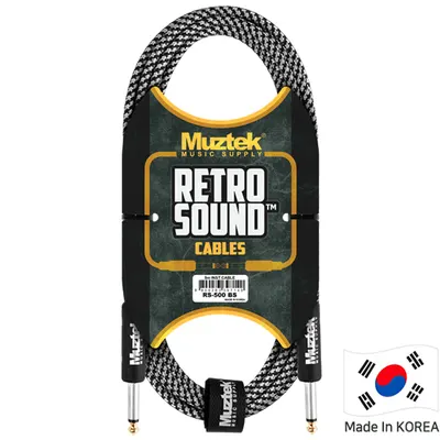 Muztek 악기케이블 Retro Sound Cable 5m [RS-500 BS]