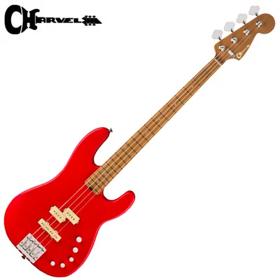 Charvel 베이스기타 PRO-MOD SAN DIMAS BASS PJ IV MAH Satin Ferrari Red
