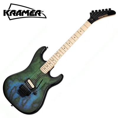 Kramer 크레이머 일렉기타 Baretta Custom Graphics Snakeskin Green Blue Fade