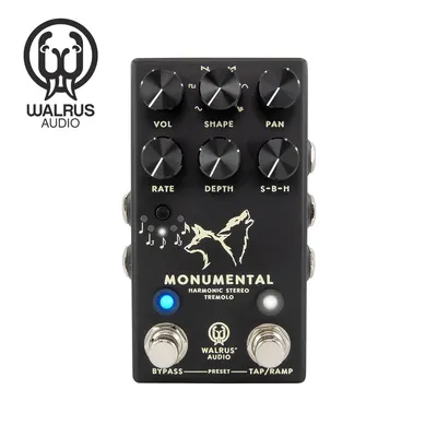 Walrus Audio 이펙터 Monumental Harmonic Stereo Tremolo / 스테레오 트레몰로 (Black)
