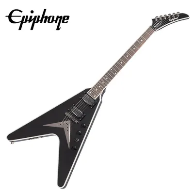 Epiphone 에피폰 일렉기타 Dave Mustain Signature Flying V Custom Black Metallic (EIGVCDMSBMBH3)