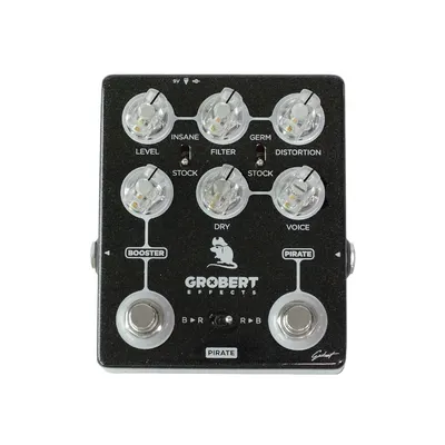 Grobert 이펙터 Grobert Pirate 아날로그 디스토션/퍼즈