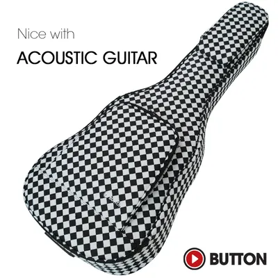 Button 어쿠스틱 기타 케이스 ACOUSTIC GIG BAG DB4100 BKW