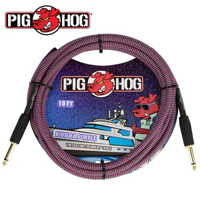 PIG HOG 악기 케이블 RIVIERA PURPLE 3m Cable (PCH10RPP)