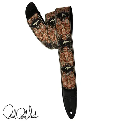 PRS 스트랩 2인치 Guitar Strap Custom Jacquard Birds Fleur - Peach