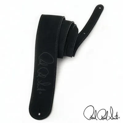PRS 스트랩 2.5인치 Embossed Signature Suede Strap-Black