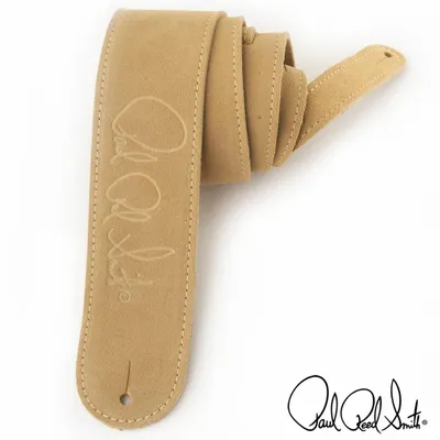 PRS 스트랩 2.5인치 Embossed Signature Suede Strap-Tan