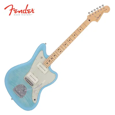 Fender Japan 2024 Collection Hybrid II Jazzmaster Flame Maple Celeste Blue (566-4102-330)