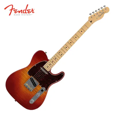 Fender Japan 2024 Collection Hybrid II Telecaster Flame Maple Sunset Orange Transparent (566-0102-384)