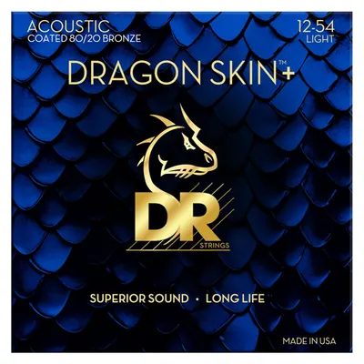 DR 통기타 스트링 Dragon Skin+ Acoustic 80/20 12-54 (DA8-12)