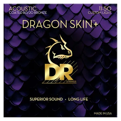DR 통기타 스트링 Dragon Skin+ Acoustic 80/20 11-50 (DA8-11)