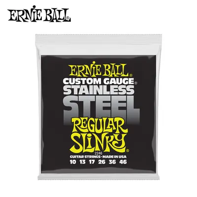 Ernie Ball 어니볼 일렉기타줄 Stainless steel Regular Slinky [2246] (010-046)