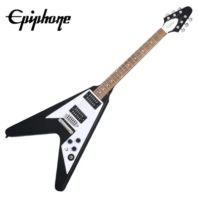 커크 해밋 시그네처! Epiphone 에피폰 일렉기타 Kirk Hammett 1979 Flying V Ebony (EIGCKH79FVEBNH1)