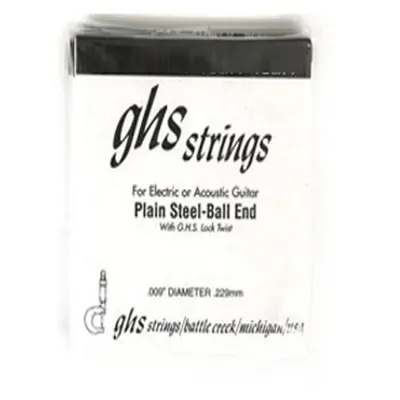 GHS 일렉기타 스트링 USA Plain Steel Ball End Single String 낱선 (009/010/011/013/016/017)