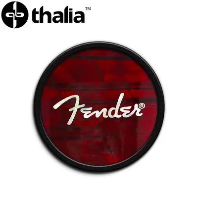 Thalia 피크홀더 Fender Pick Puck - Red Angel Wing w/White Spaghetti Logo (FENPP-01)