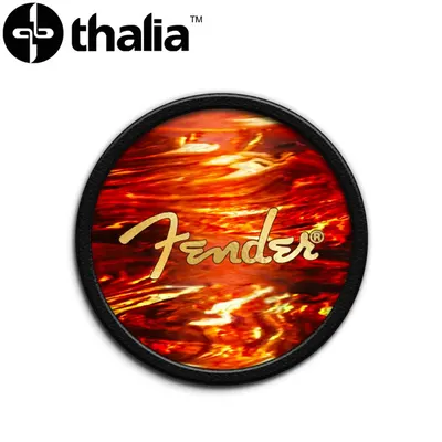 Thalia 피크홀더 Fender Pick Puck - Tortoise w/Gold Hot Stamp Spaghetti Logo (FENPP-03)