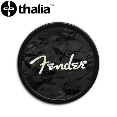 Thalia 피크홀더 Fender Pick Puck - Black w/White Spaghetti Logo (FENPP-13)