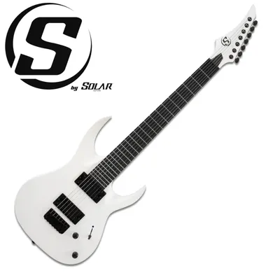 S by Solar 에스바이솔라 7현 일렉기타 AB4.7W - White Matte
