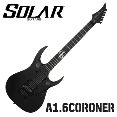 SOLAR 솔라 일렉기타 Tommy Vetterli 시그니쳐 - A1.6CORONER (Carbon Black Matte)